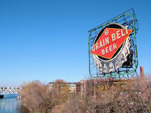 Grain Belt Sign at Nicolett Park