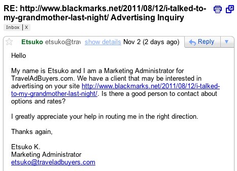 Fuck You TravelAdBlog.com